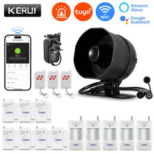 KERUI 120db Tuya Smart WiFi Speaker Alarm System Burglar Siren Security Sensor