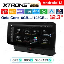 12.3 inch For Audi Q5 Android 13 Retrofit Qcta-Core Car Stereo GPS Navi 8+128GB