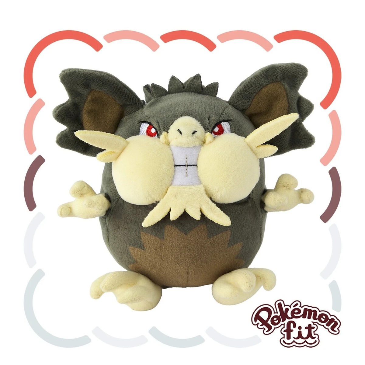 Pokemon Center Plush Pokemon fit Alola Raticate Alolan Form No.20