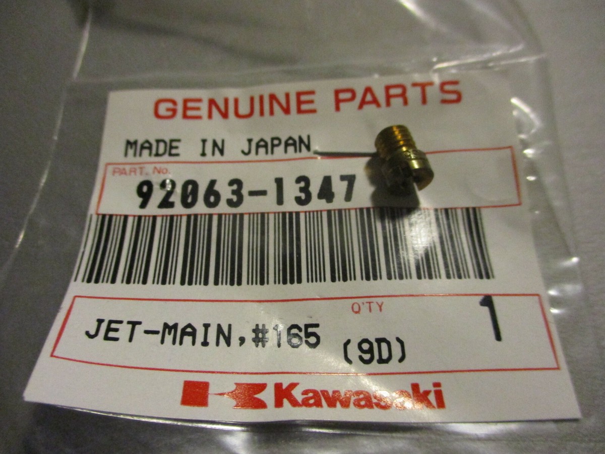 NOS Kawasaki OEM Main Jet #165 1993-1999 ZX1100 1993-2000 ZX750