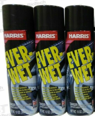 3 Ever-Wet Spray Tire Shine Can / Ever Wet Look Tire Shine / Detail 14oz Gloss