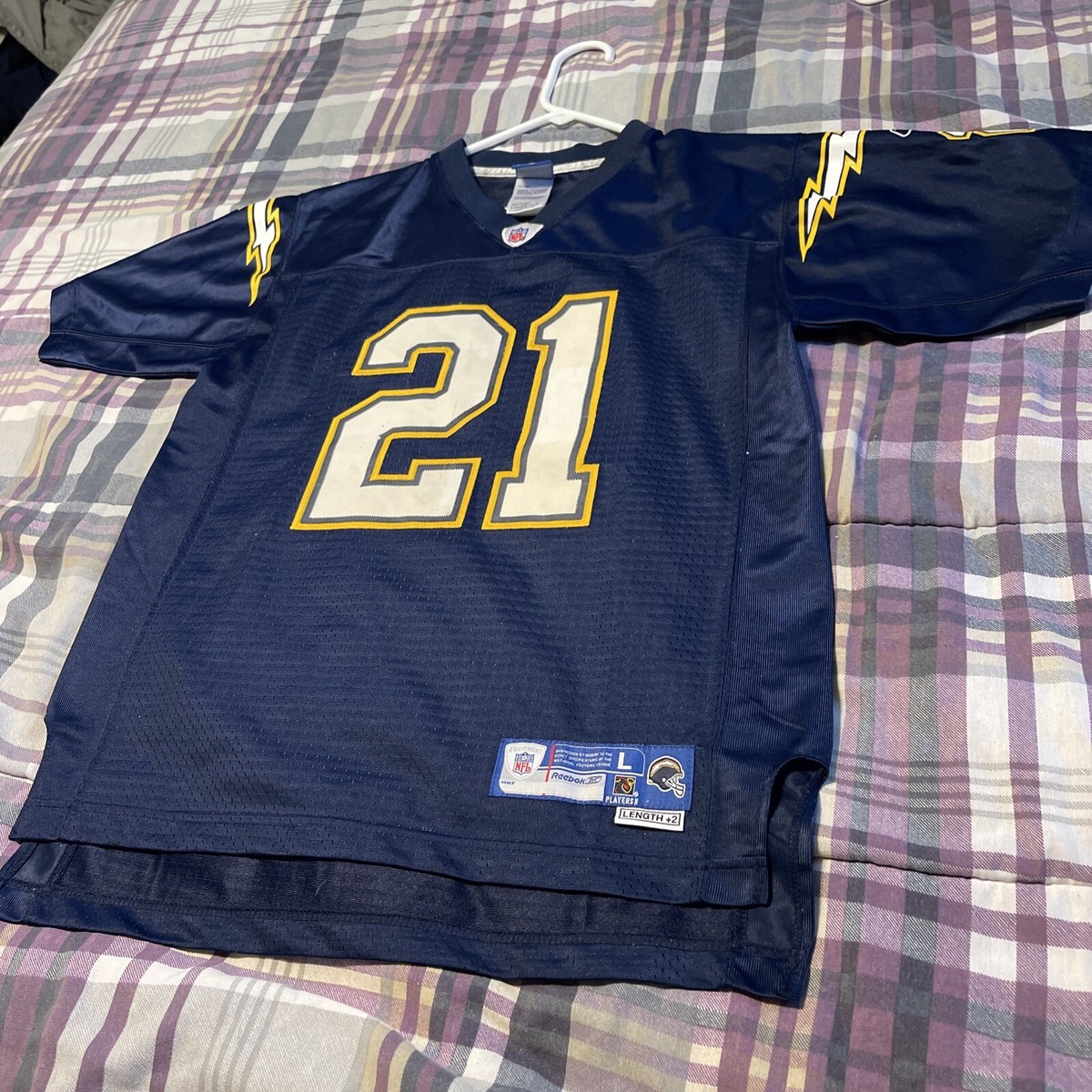Youth L San Diego Chargers Ladainian Tomlinson Navy Blue Reebok