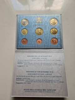 Vatikan original KMS / Kursmünzensatz 2012