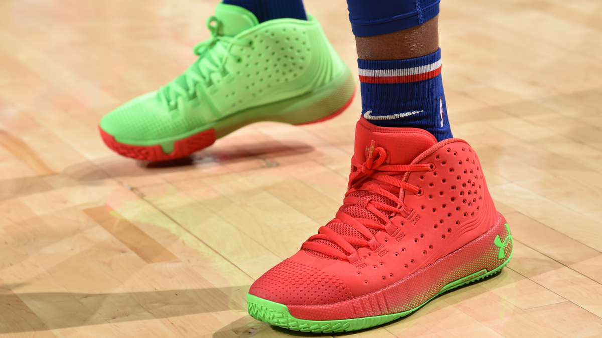 Under Armour HOVR Havoc 2 Embiid Christmas Day PE Grinch  display picture 3