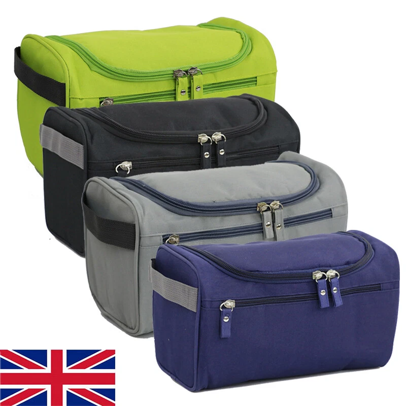 Mens Travel Wash Bag Hanging Toiletry Large Capacity Shaving Gym Makeup Bag 3W