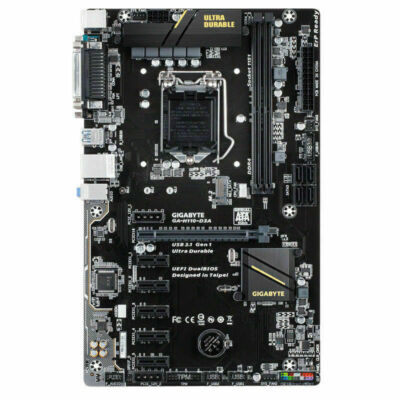 Gigabyte GA-H110-D3A 6GPU ATX Motherboard DDR4 CPU i3 i5 i7 LGA1151 Intel H110