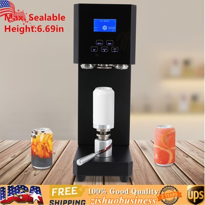 110V Beverage Seal Machine Milk Tea Drink Bottle Sealer Cans Sealer 5.5cm 370W