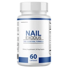 Nail Exodus Capsules for Healthier Feet - Clear Nail Formula - 60 Capsules