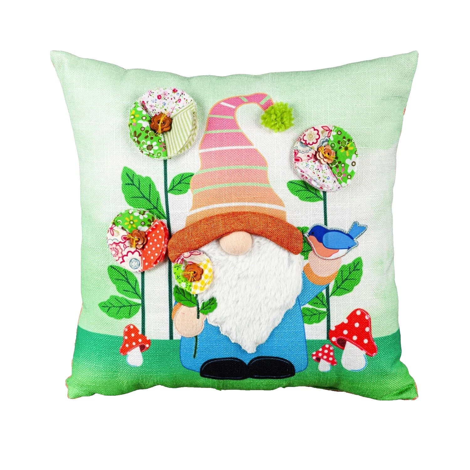 Almohadas cuadradas multicolores para decoración del hogar