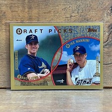 1999 Topps Baseball Card #441 Draft Picks Brad Lidge Mike Nannini Houston Astros