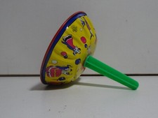 Tin Litho Noise Maker by US Metal Toy MFG. Co. Bell Ringer New Years Eve Dancing