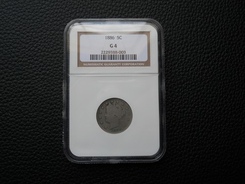 1886 Liberty Head NICKEL NGC G 4 - 第 1/4 張圖片