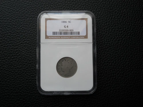 1886 Liberty Head NICKEL NGC G 4