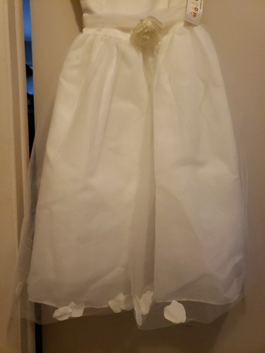 Tip Top Kids First Communion Dress White Vestido de Primera Comunion Size 8 - Picture 3 of 5