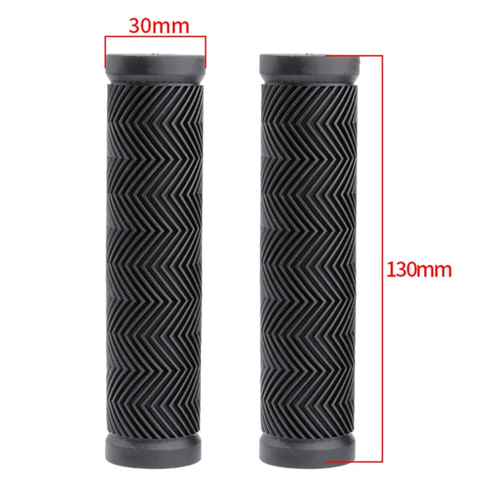 Tear Resistant Bike Handlebar Grips for MTB Mountain Bicycle Scooter Black