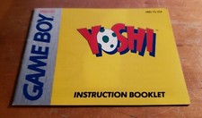 Yoshi - Instruction Booklet - GB Nintendo Gameboy classic video game MANUAL ONLY