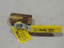 APOLLO 7710101 1/4" Ball Valve, Bronze Threaded, Full Port w/ Mounting Pad