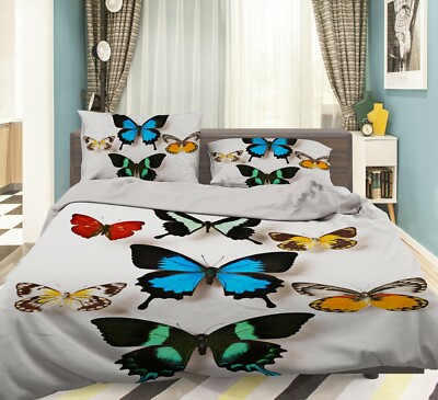3D Butterfly Specimen ZHUA1296 Bed Pillowcases Quilt Duvet Cover Set Queen King