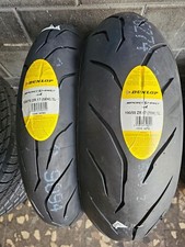 Coppia 120/70 ZR17 58W 190/55 ZR17 75W DUNLOP SPORTSMART MK4 DOT 26 ANT  25 POST