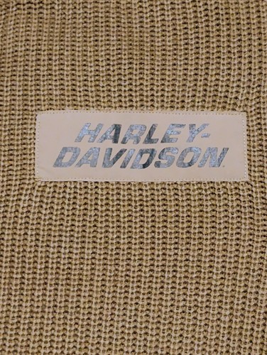 Harley Davidson Willie G Skull Knit Full Zip Cardigan Sweater Jacket Sz L Green - Picture 4 of 4