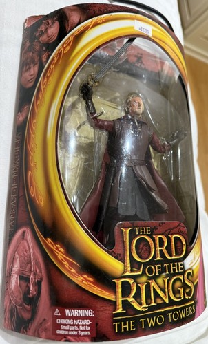 LOTR Two Towers King Theoden Armor Sword Attack Action Figure Toybiz 2002 NOS - Picture 2 of 4