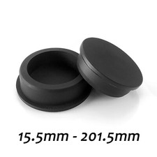 Black Round Silicone Rubber Seal Hole Plugs Blanking End Caps Seal Bung Tube