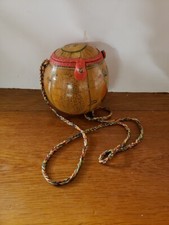 Vintage Hand Painted Coconut Purse