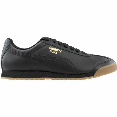 puma roma trainers black