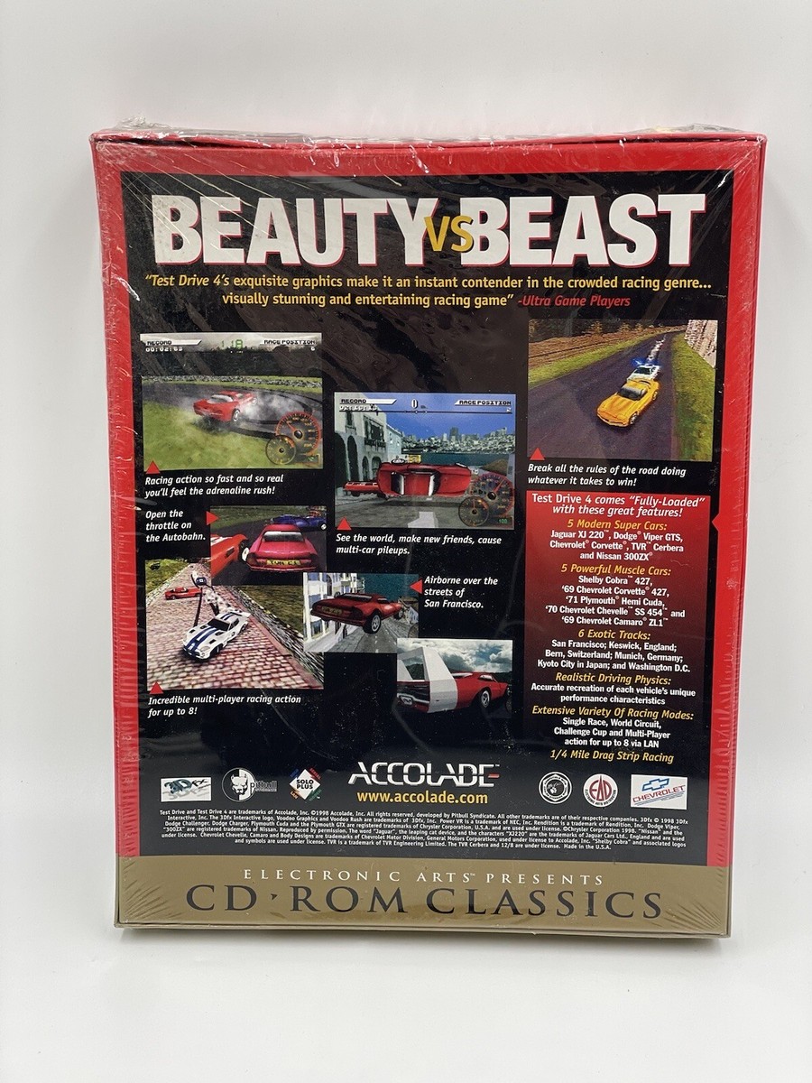 Test Drive (PC CD-ROM, 1998) -Electronic Arts -Brand New Factory Sealed  In Box