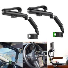 360 Car Phone Holder Rotatable And Retractable Rearview Mirror Universal Mount