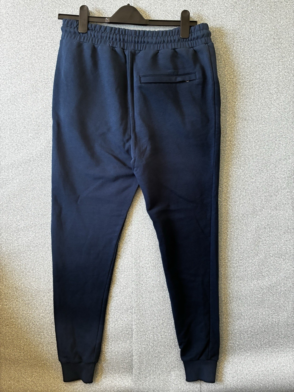 Benjart Mens Navy Blue Fleece Joggers Sweatpants Tracksuit Bottoms Size M image 4