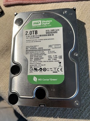 Western Digital Green 2TB,Intern,5400RPM (WD20EZRX) HDD (Hard Disk Drive)