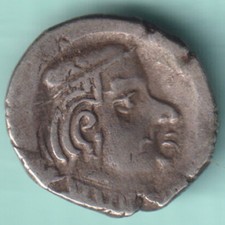 ANTIKE INDIEN WESTERN KSHATRAPAS SILBER DRACHME SELTENE M&Uuml;NZE