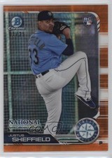 2019 Bowman National Convention Orange 1/25 Justus Sheffield #BNR-JS 0q4v