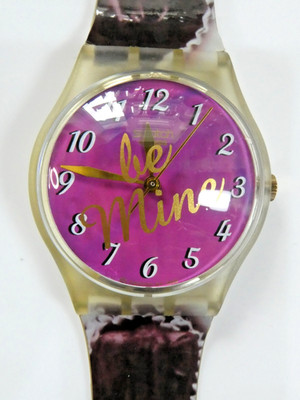 Eine seltene Vintage Swatch Uhr GK291 ''Be Mine'' von 1999, neuwertig, neuer Batt, voll funktionsfähig