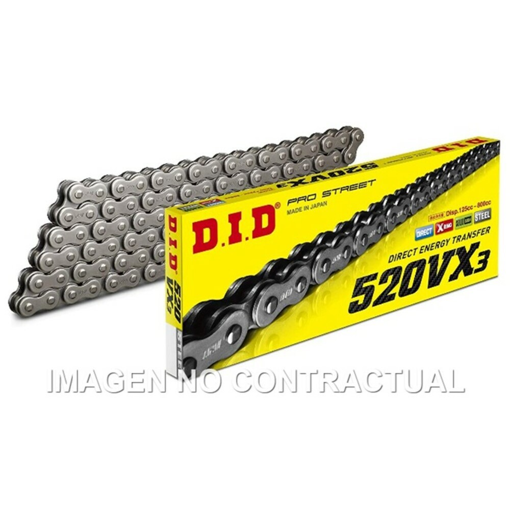 Chain DID 520 vx3 X 76 R for Moto Spare Parts Accessories Pieces Refills