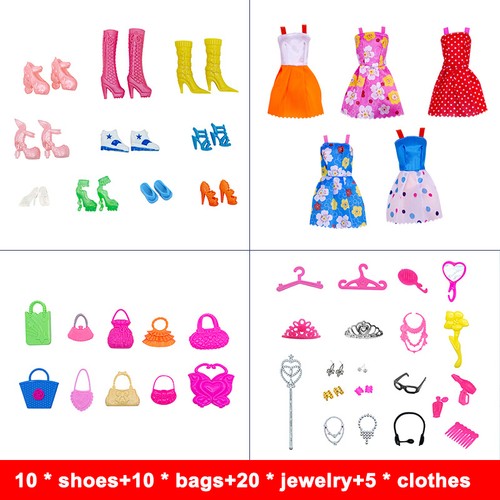 1-50 un. Barbie Muñeca Vestido Ropa Trajes Moda Ropa Zapatos Vestir - Imagen 17 de 21