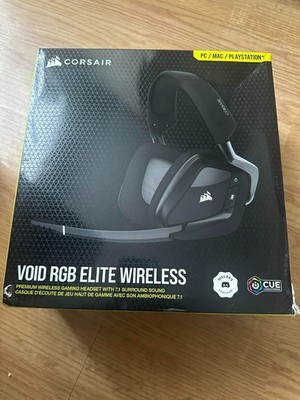 CORSAIR VOID RGB ELITE Wireless Gaming Headset for PC, PS5, PS4 Carbon