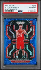 2021 PANINI PRIZM BLUE SHIMMER #318 ALPEREN SENGUN ROOKIE RC 24/30 PSA 10