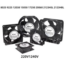 Ventola Radiatore 220V 240V DC Ventola Alloggiamento Ventola Assiale, 10 Misure, Ventilatore Ventilatore