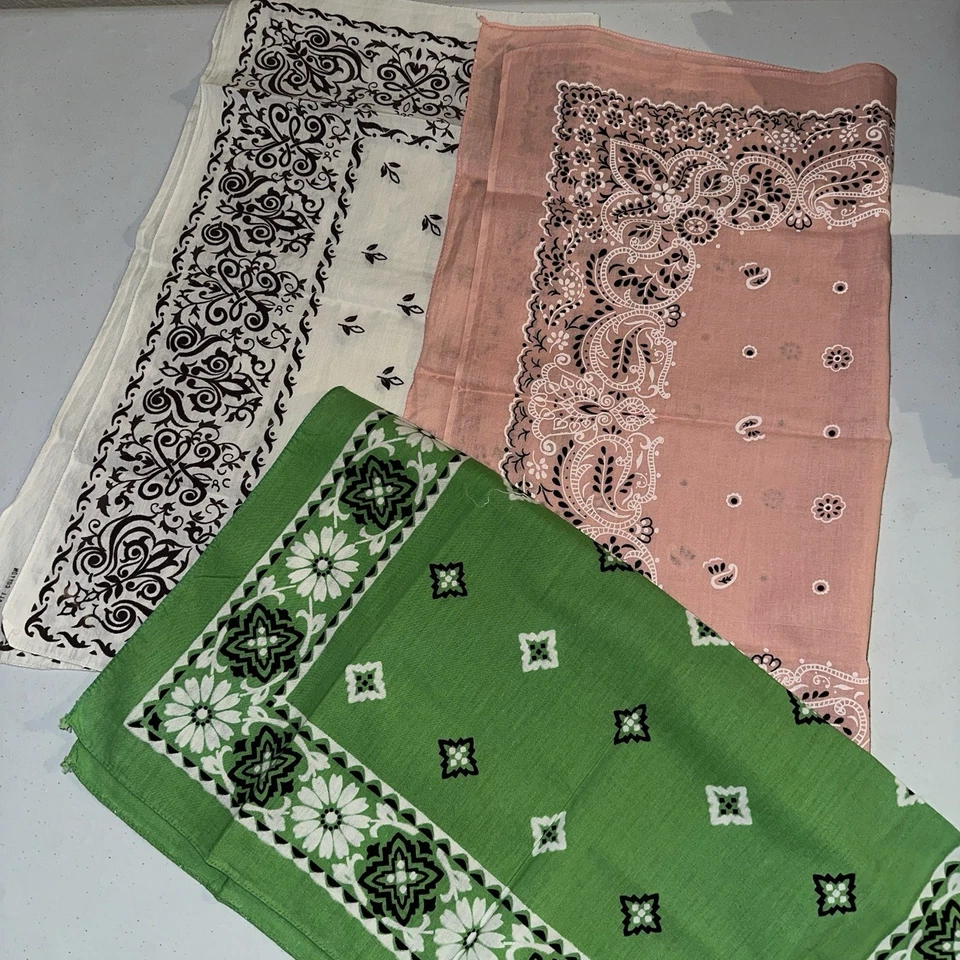 Lote de 30 Pañuelos Vintage Pañuelos Todos EE. UU. Paisley París Have A Hank + Foto 4 de 4