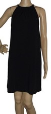 Old Navy Dress Womens Sz Small Black Sleeveless racerback suspended shift rayon