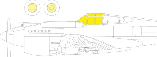 Eduard Accessories JX289 - 1:32 Hawk 81-A2 For GREAT WALL HOBBY - New
