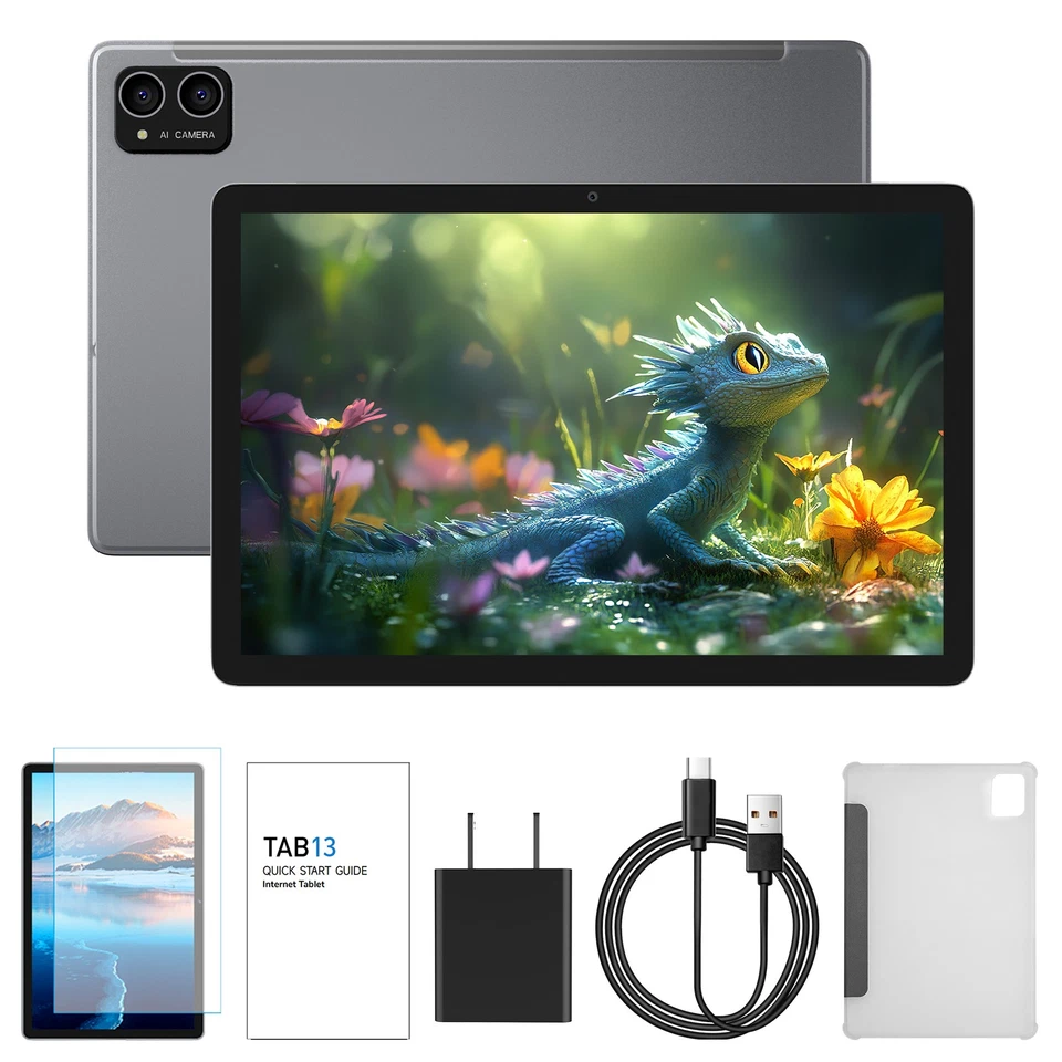 2025 Neu Tablet Android 12 6GB RAM+128GB 8000mAh 10 Zoll 4G LTE 2SIM Wi-Fi IPS - Bild 3 von 4