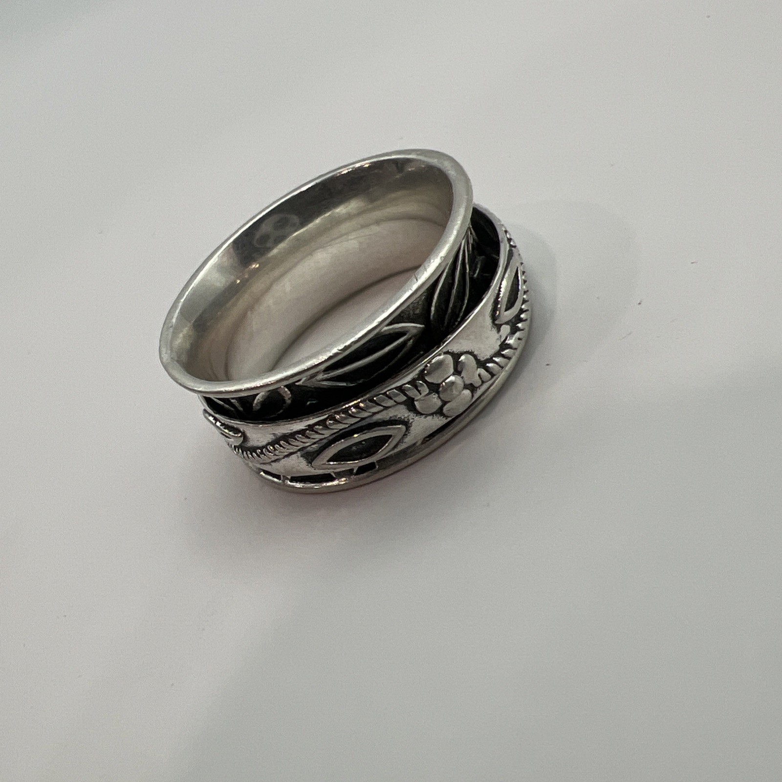 D'JOY 925 SOLID STERLING SILVER FLORAL SPINNER BA… - image 3