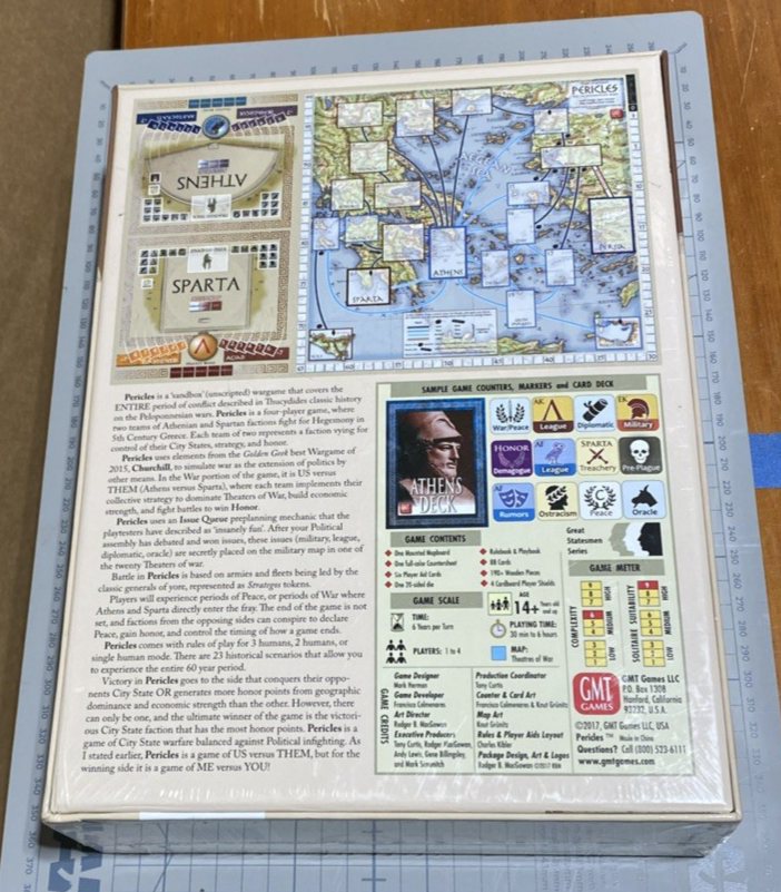 Win a FREE Copy of Pericles: The Peloponnesian Wars by GMT Games! – The