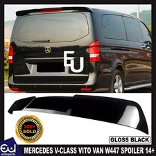 FÜR MERCEDES BENZ VITO W447 MK3 HECKKLAPPE DACHSPOILER GLANZ SCHWARZ 2014-2023 FÜR MERCEDES BENZ VITO W447 MK3 HECKKLAPPE DACHSPOILER GLANZ SCHWARZ 2014-2023