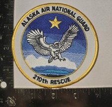 Alaska Air National Guard 210th Rescue Patch – Snowy Owl & Mountain Scene