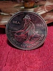 1984 "The American Prospector" 1oz .999 Fine Silver Round, Engelhard Round