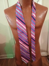 City of London Men's Striped Silk Tie.